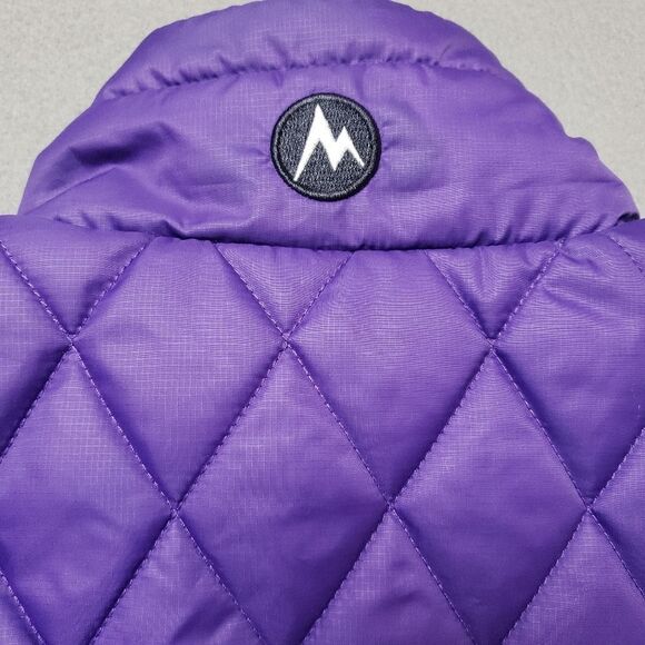 MARMOT Diamond Quilted Vest, insulated Size Medium - Purple - Picture 5 of 13